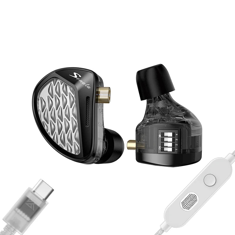 KZ Sonata 28BA HiFi Wired In-Ear Headphones, Tunable Balanced Armature Earphones for Audiophile Music, Gaming & Studio Monitoring