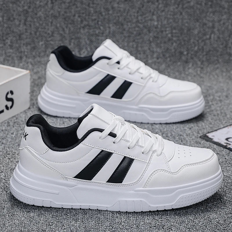 Baskets en cuir pour hommes, chaussures de sport décontractées, plates, de Skateboard, grande taille 50 51 52, offre spéciale pour livraison directe