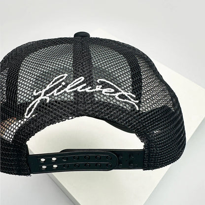 New Unisex Color Block Printed Letter Embroidery Baseball Hats Hip Hop Breathable Mesh Sunshade Street Trucker Caps Versatile
