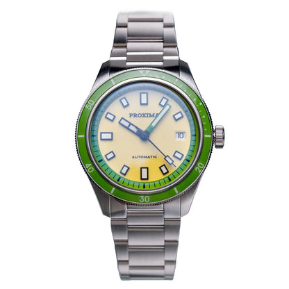 Proxima PX1703 Luxury Diver Watch Business Waterproof Male Clock PT5000 Men Watches Stainless Steel Sapphire Bezel BGW9 Luminous