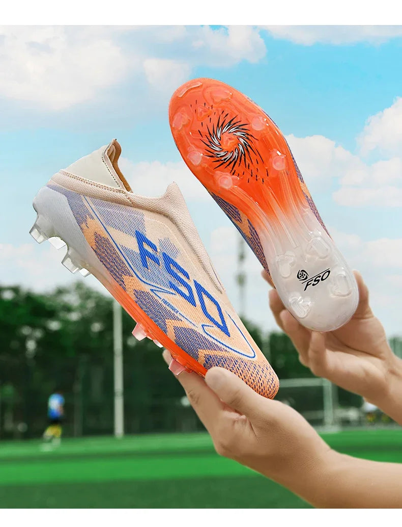 New Men Football Boots High-quality Soccer Shoes Sneakers Match Indoor Non-Slip Grass Cleats High-top Futsal Hot-selling Outdoor