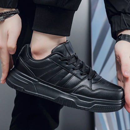 Baskets en cuir pour hommes, chaussures de sport décontractées, plates, de Skateboard, grande taille 50 51 52, offre spéciale pour livraison directe