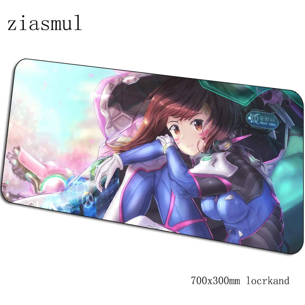 Podkładka pod mysz Dva dla graczy 70x30cm XL, gamingowa mata na biurko do PC i notebooka, urocza podkładka do gier, prezent świąteczny dla gracza