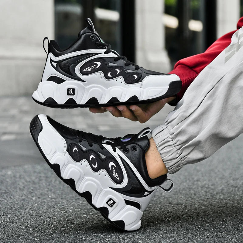 Chaussures de basket-ball pour hommes, respirantes, amortissantes, antidérapantes, résistantes à l'usure, chaussures de course, chaussures de sport pour l'entraînement en salle de sport, baskets athlétiques pour hommes