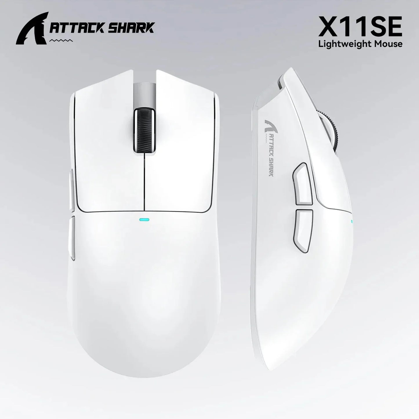 ATTACK SHARK X11SE Ultra-Light Wireless Gaming Mouse, 20 Million Cycles Life, PAW3311 Gaming, 22K DPI, 400 IPS, 40G, 1KHz, 65 Hours, 30mAH