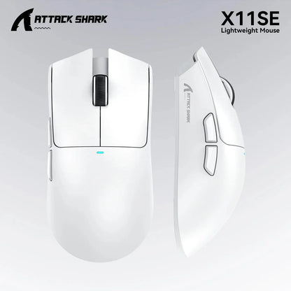 ATTACK SHARK X11SE Ultra-Light Wireless Gaming Mouse, 20 Million Cycles Life, PAW3311 Gaming, 22K DPI, 400 IPS, 40G, 1KHz, 65 Hours, 30mAH