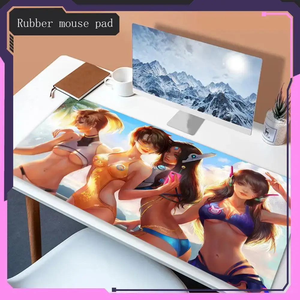 Hot selling items overwatch Mouse Pad Animation mouse pad game accessories desktop Hot selling mouse pad laptop game mouse pad