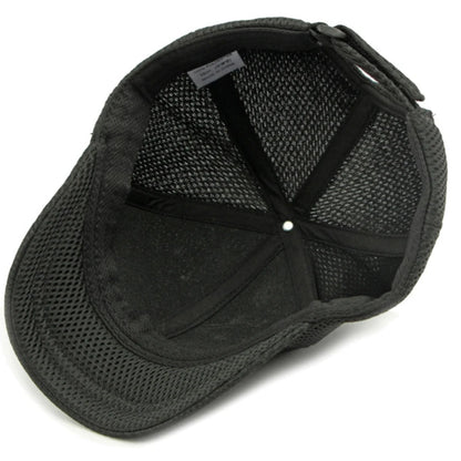 HT4828 5CM Short Brim Baseball Cap Male 6 Panels Baseball Hat Breathable Mesh Trucker Cap Men Women Solid Plain Snapback Cap