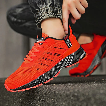 Men's Fashion Sneakers Breathable Comfortable Lightweight Walking Shoes Casual Sports Running Tennis Gym Training Shoes for Men
