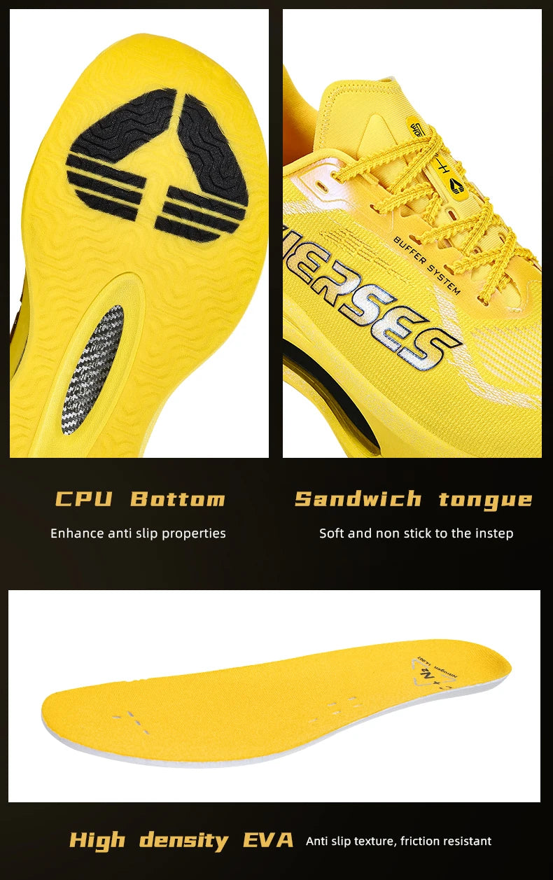 CIERSES  New Carbon Fiber Marathon Racing Training Shoes Breathable And Shock-Absorbing Air Cushion Men's Casual Sports Shoes