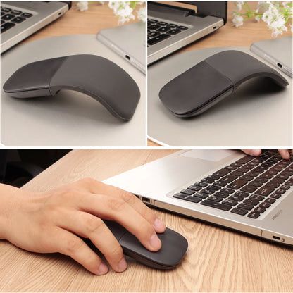 Bluetooth Arc Touch Mouse For Microsoft Surface Wireless Ergonomic Mouse Computer 3D Silent Laser Mice For Laptop PC Windows