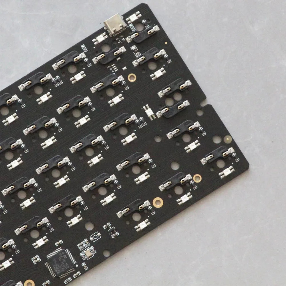 Hot-Swap 64RGB Mechanical Keyboard Custom PCB Compatible With GH60 Wooting 60he RAKK PCB Kit optional