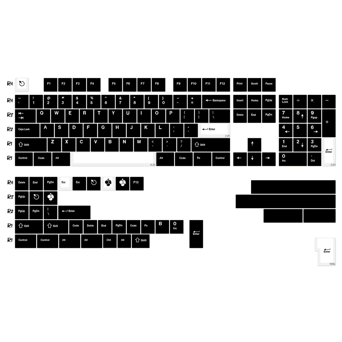 KBDiy GMK Red Dragon Keycaps PBT 143 Keys Set Retro Alice ISO Cherry Profile KeyCap For Custom DIY 60 Mechanical Keyboard Gaming