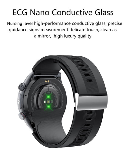 2026New Blood Pressure Air Pump Airbag Accurate Measure Smart Watch Men Micro Physical Examination Health ECG Smartwatch NFC BOX