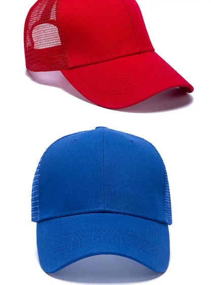 Cappellini da baseball all'ingrosso da uomo, cappellini casual, cappelli in mesh da donna, cappelli unisex con logo personalizzato, cappelli ricamati