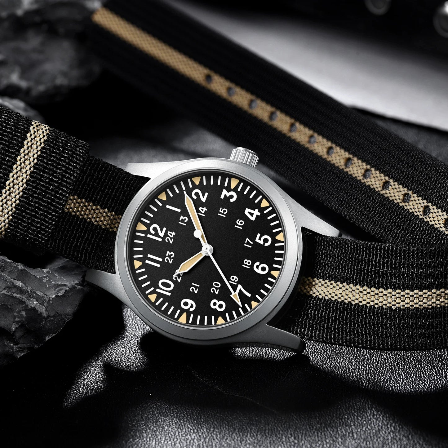 MILITREK 2026 New Military Retro Men's VH31 Quartz Watch 37mm Sapphire Stainless Steel 100m Waterproof C3 Luminous Watch for Men
