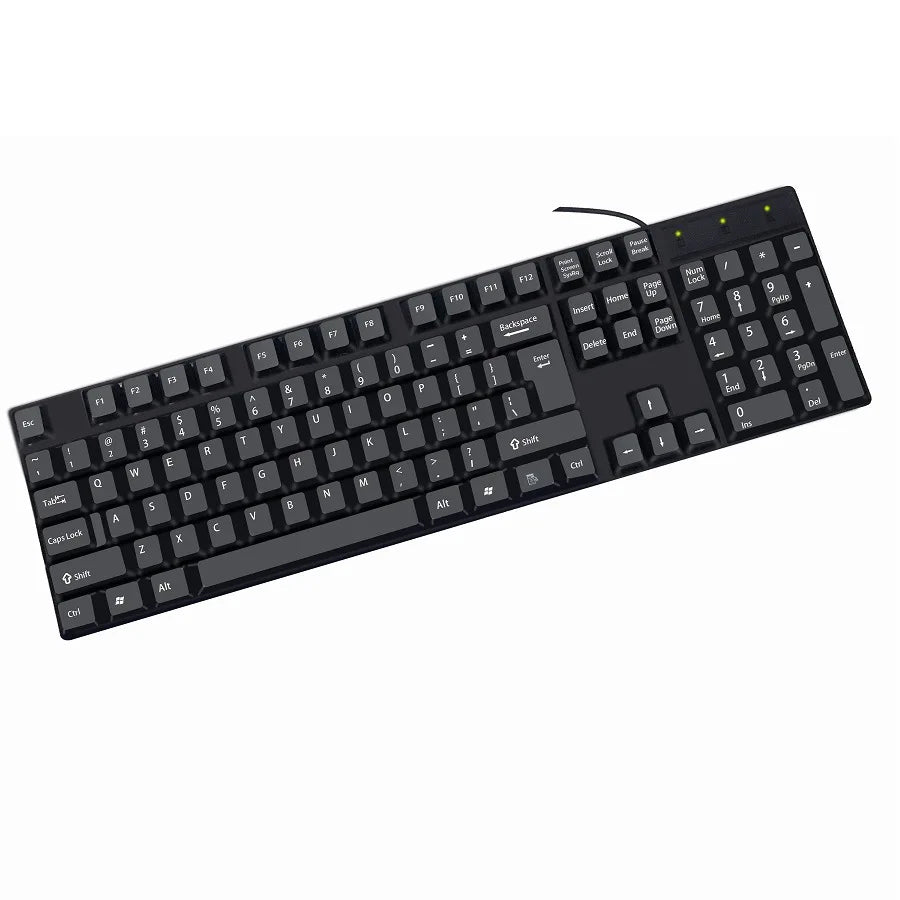 Multilingual USB Wired 104 Keys Gaming Keyboard – Spanish French Russian Arabic English Keyboard for PC & Desktop Computer