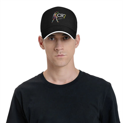 Footbal Ronaldos Baseball Cap Hip Hop Sandwich Hats Unisex Adjustable Sun Hat Running Golf