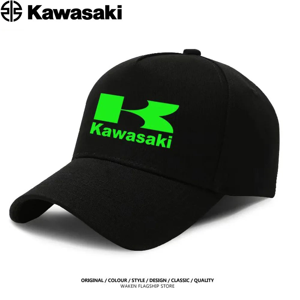 Kawasaki's best-selling duck bill hats, sun hats, competition caps, men's and women's extreme sports fighting baseball caps are