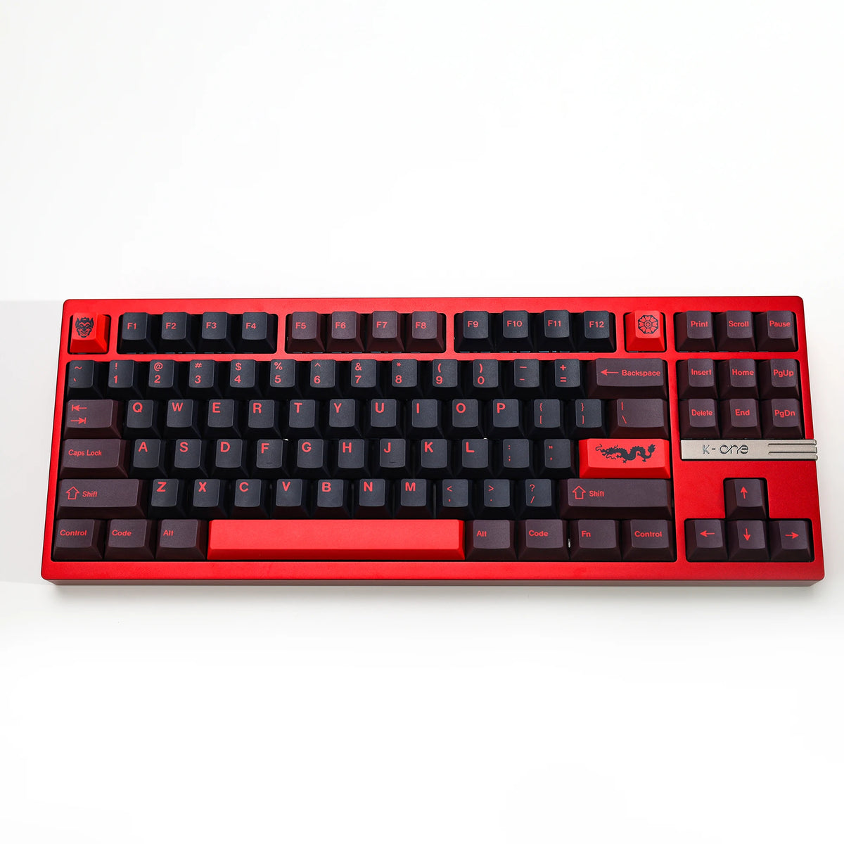 KBDiy GMK Red Dragon Keycaps PBT 143 Keys Set Retro Alice ISO Cherry Profile KeyCap For Custom DIY 60 Mechanical Keyboard Gaming