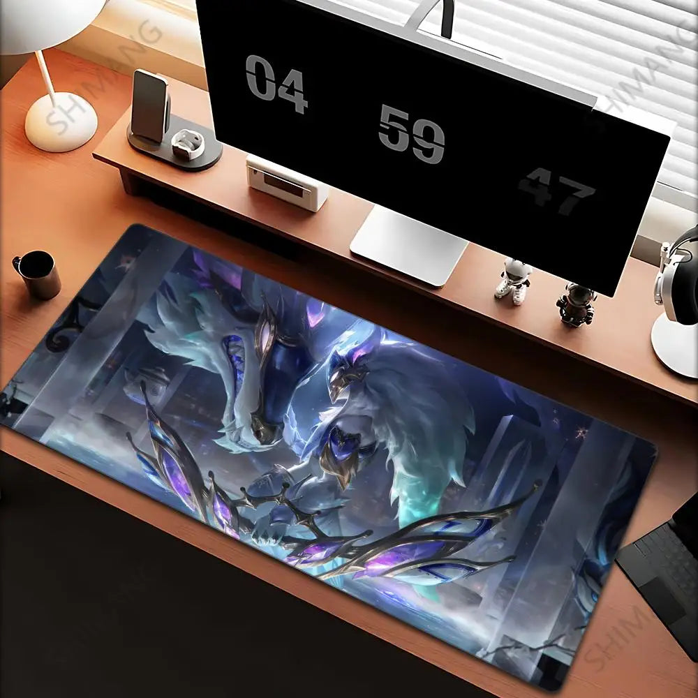 League of Legends Kindred Mouse Pad Μεγάλο Mousepad για Gaming Υπολογιστής Anime Κορίτσι Ταπί Γραφείου Αξεσουάρ Laptop Gamer XXL Τάπητας Πληκτρολογίου