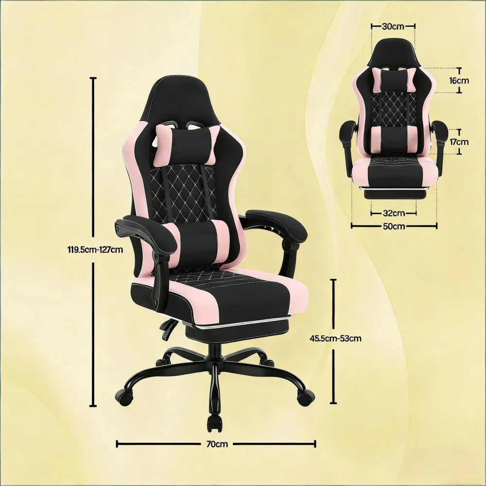 Soft Massage Gaming Chair,Ergonomic Computer Chair,Swivel Office Chair(Office Chair Only)