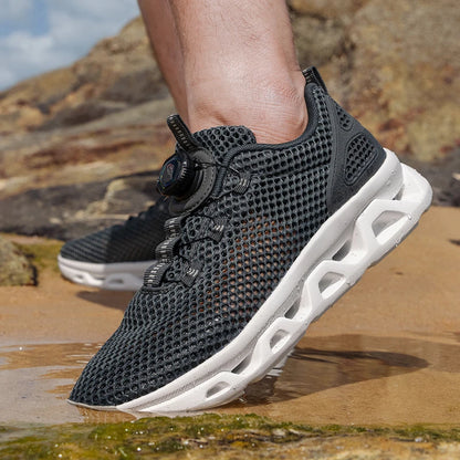2026 Men Women Quick-Dry Wading Shoes Water Breathable AquaIn Upstream Antiskid Outdoor Sports Wearproof Beach Sneakers 39-46
