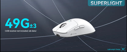 Attack Shark X3/X3PRO 4K/8K Tri-mode Gaming Mouse, PixArt PAW3395 Sensor, 26K DPI, 49g Ultralight, BT/2.4G Wireless/Wired, for PC