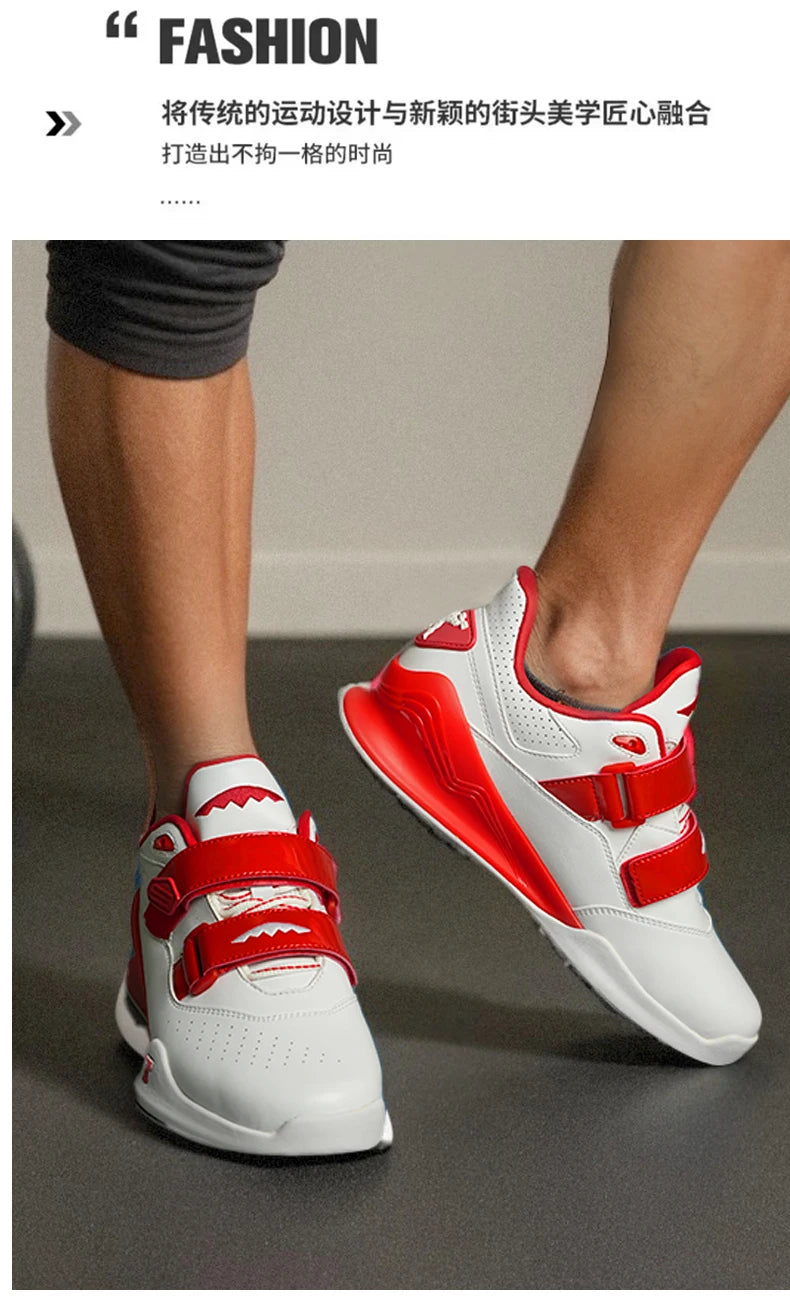 Scarpe professionali da sollevamento pesi, comode scarpe da squat indoor, scarpe sportive resistenti antiscivolo per sollevamento pesi e stacco duro