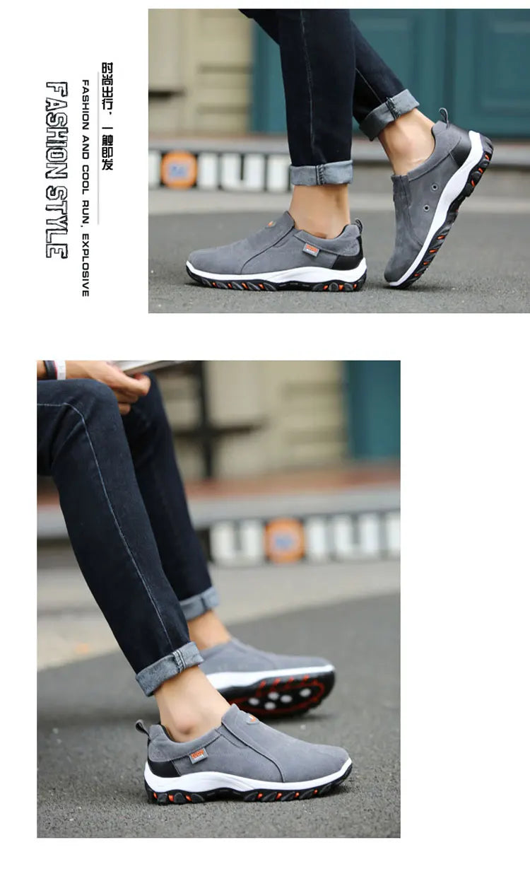 Men's Fashionable Casual Sports Shoes, Outdoor Walking and Hiking Shoes, Loafers, Comfortable Shoes, Lightweight, Plus Size38-50