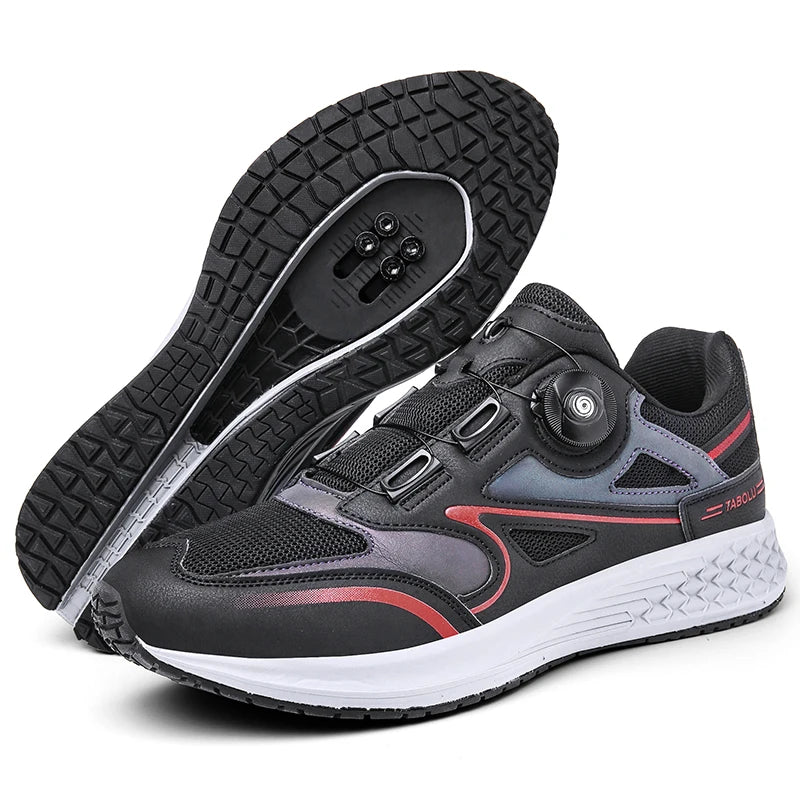 Mtb Cycling Shoes Men 2024 Flat Bottom Dirt Bike Race Mountain Footwear Bicycle Indoor Cleats Lock Cleat Trekking Cycling Sneake
