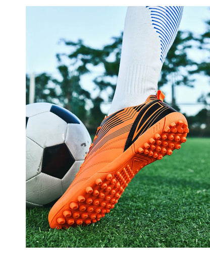 Crampons de Football unisexes pour jeunes, chaussures de Football légères TF pour les matchs d'entraînement, poignée améliorée, confort, conception Durable