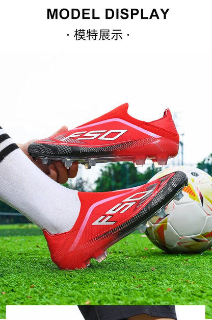New Men Football Boots High-quality Soccer Shoes Sneakers Match Indoor Non-Slip Grass Cleats High-top Futsal Hot-selling Outdoor