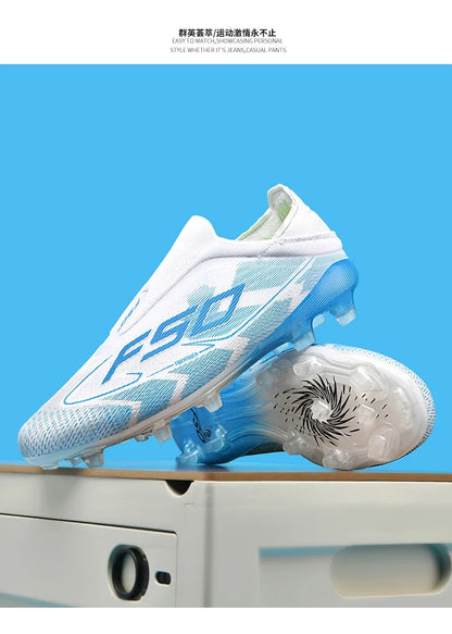 New Men Football Boots High-quality Soccer Shoes Sneakers Match Indoor Non-Slip Grass Cleats High-top Futsal Hot-selling Outdoor