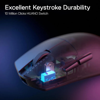 Redragon M916 Wireless Gamer Mouse, 49g Ultra-Light 8K DPI 2.4G Wireless Gaming Mouse with Ergonomic Natural Grip Build