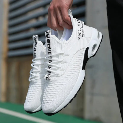 Chaussures d'été pour hommes maille chaussures de sport décontractées printemps été chaussures Tennis léger marche noir baskets 2025 article de vente chaude