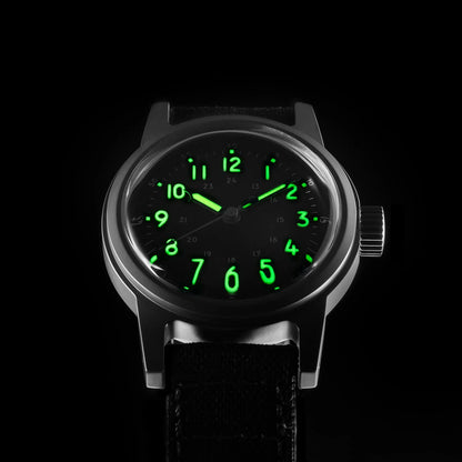THORN Retro vojenské hodinky 36 mm s strojkem NH35A SHY-043 Sportovní hodinky Unisex Pánské a dámské Luxusní