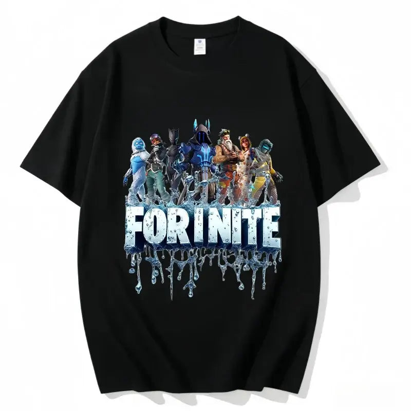 „Fortnite“ apvalios iškirptės marškinėliai, unisex suaugusiesiems, žaidimo šokių stiliaus, nauji, iš grynos medvilnės, trumpomis rankovėmis, puikiai tinka kasdienai ir atostogoms