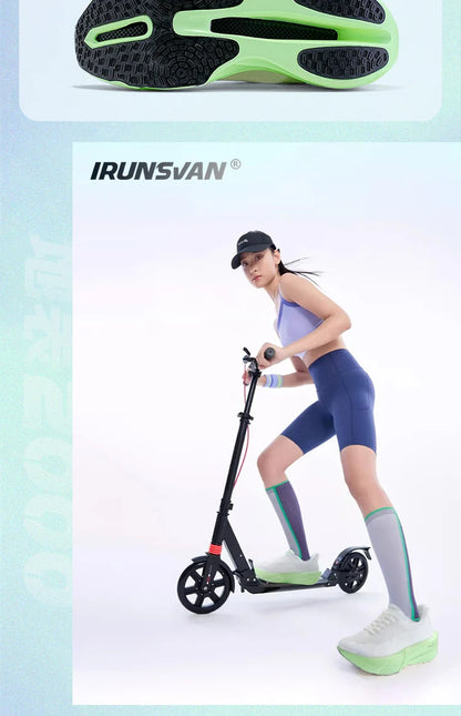 IRUNSVAN Carbonfaser-Sneaker – Laufschuhe für Anfänger und Fortgeschrittene – atmungsaktiv und bequem – Trainingsschuhe mit dicker Sohle – Unisex 130