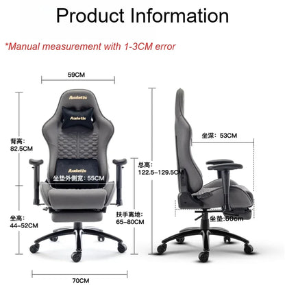 Office Ergonomic Gaming Chairs Desk Gamer Computer Comfortable Chairs Vanity Chair Technology Fabric Gaming Chairs Home Bedroom
