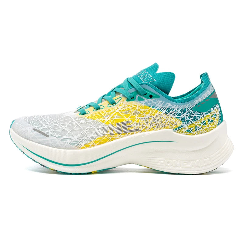 ONEMIX Carbon Fiber Plate Running Shoes Traction Shock Absorption Sneakers Professional Marathon PB Racing Sports Trainers Shoes