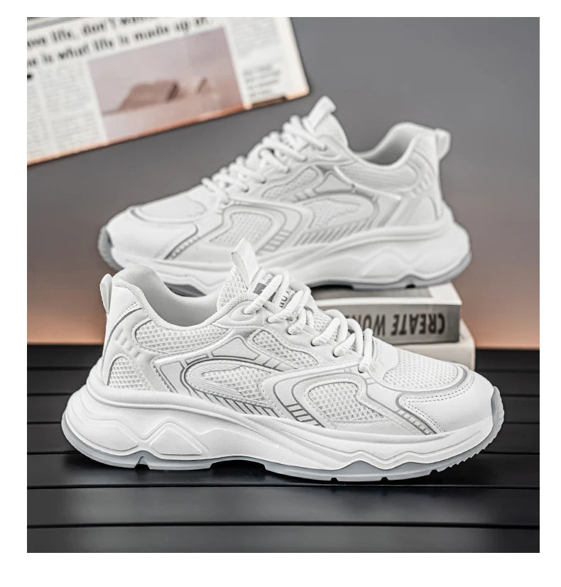 Zapatillas casuales rápidas para hombre, primavera/verano, suela blanda antideslizante, transpirables, para running al aire libre, moda juvenil, zapatillas deportivas Joker