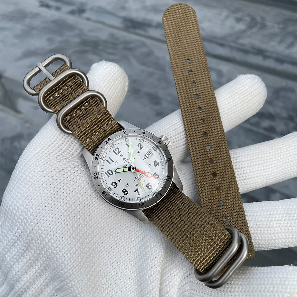 Reloj de pulsera mecánico STEELFLIER Official SF792 GMT con movimiento NH34, luminiscencia Super BGW9 C3, impermeable 200M, reloj de buceo de lujo para hombre