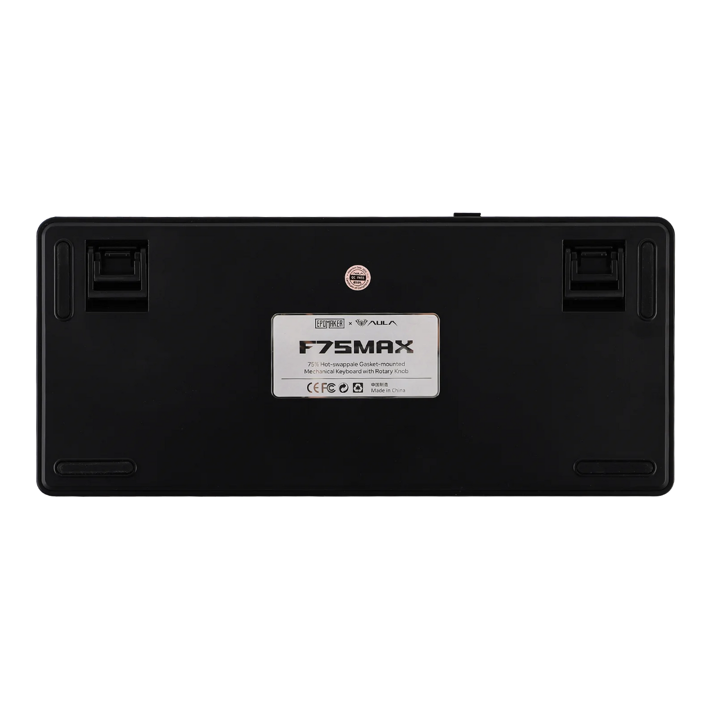 EPOMAKER X AULA F75 MAX Tastiera meccanica compatta 75% con layout ANSI, connessione cablata/Bluetooth/wireless 2.4GHz, schermo TFT e manopola