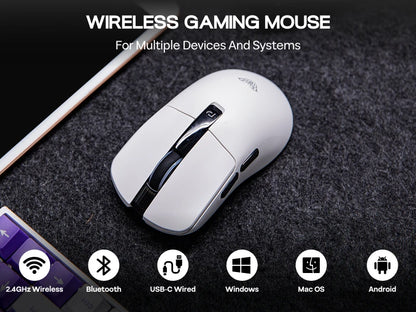 AULA SC590 PRO Wireless Gaming Mouse, Tri-Mode Bluetooth, 2.4GHz & Wired Gaming Mouse, 20000 DPI PAW3311 Sensor, 1000Hz Polling Rate RGB Gaming Mouse
