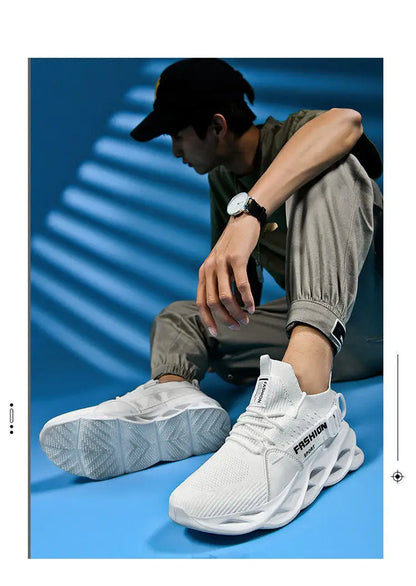 Hot Sale Fashion Purple Casual Sneakers Women Men Blade Running Shoes Big Size 48 Light Breathable Sports Shoes Men Mesh Sneaker