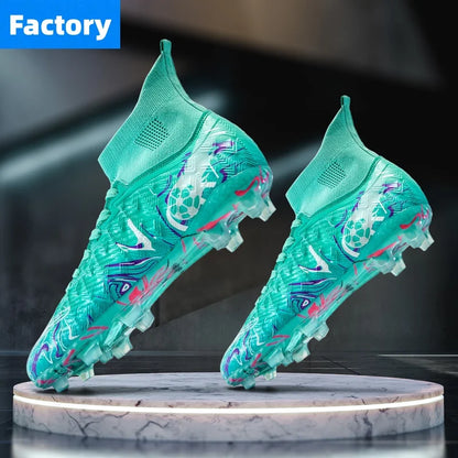 Men Professional Football Shoes Society Cleats Soccer Shoes Original Indoor Football Field Boots Grass Training TF/FG Sneaker