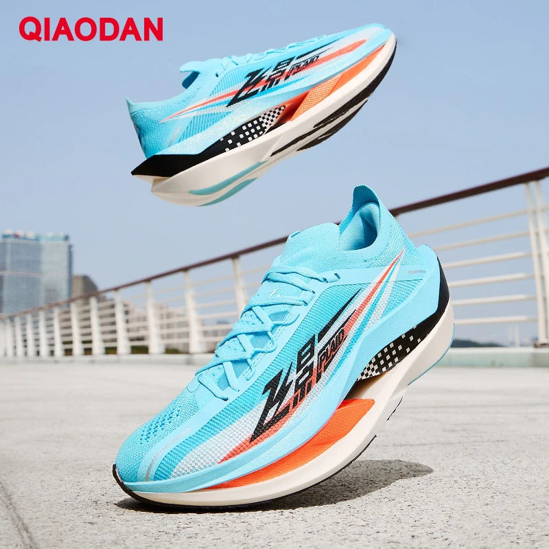 QIAODAN Feiying Plaid 3 Carbon Plate Men Running Shoes 2026 Marathon Racing Sneakers Rebound Cushion Athletic Shoes QDB023262290