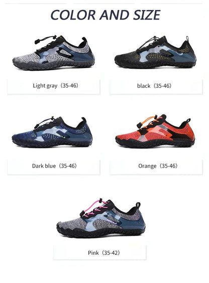 Men's Lightweight Refreshing Aqua Boots, Breathable Women's Outdoor Water Shoes, Anti-Slippery Wear-Resistant Sports Hiking Sneakers