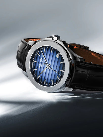 Reloj AGELOCER Original Baikal para hombre, con calendario grande, de estilo formal y de negocios, mecánico automático. Regalo de cumpleaños para hombre.